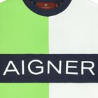 Boys Green & White Logo T-Shirt, 1, hi-res