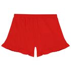 Younger Girls White Logo Shorts Set, 2, hi-res