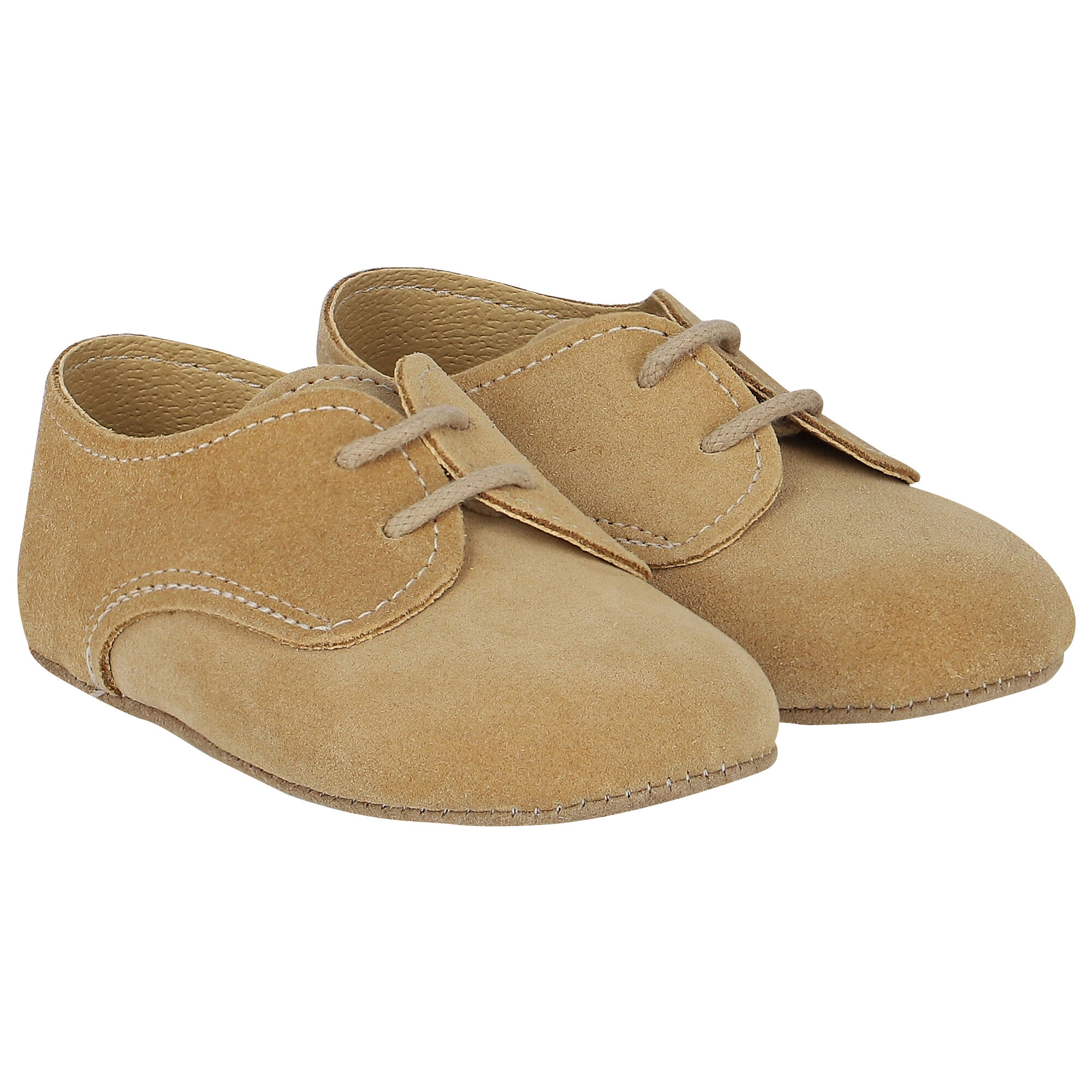 Early Days Beige Suede Pre Walker Baby Shoes Junior Couture UAE