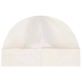 Baby Girls Ivory Logo Baby Hat