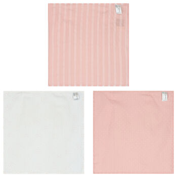 White & Pink Muslin Set ( 3-Pack )