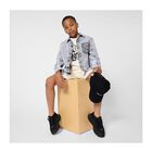 تيشيرت بشعار الفيل باللون الأبيض للأولاد, 1, hi-res