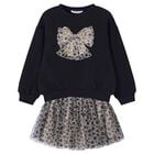 Girls Leopard Print Skirt Set, 1, hi-res