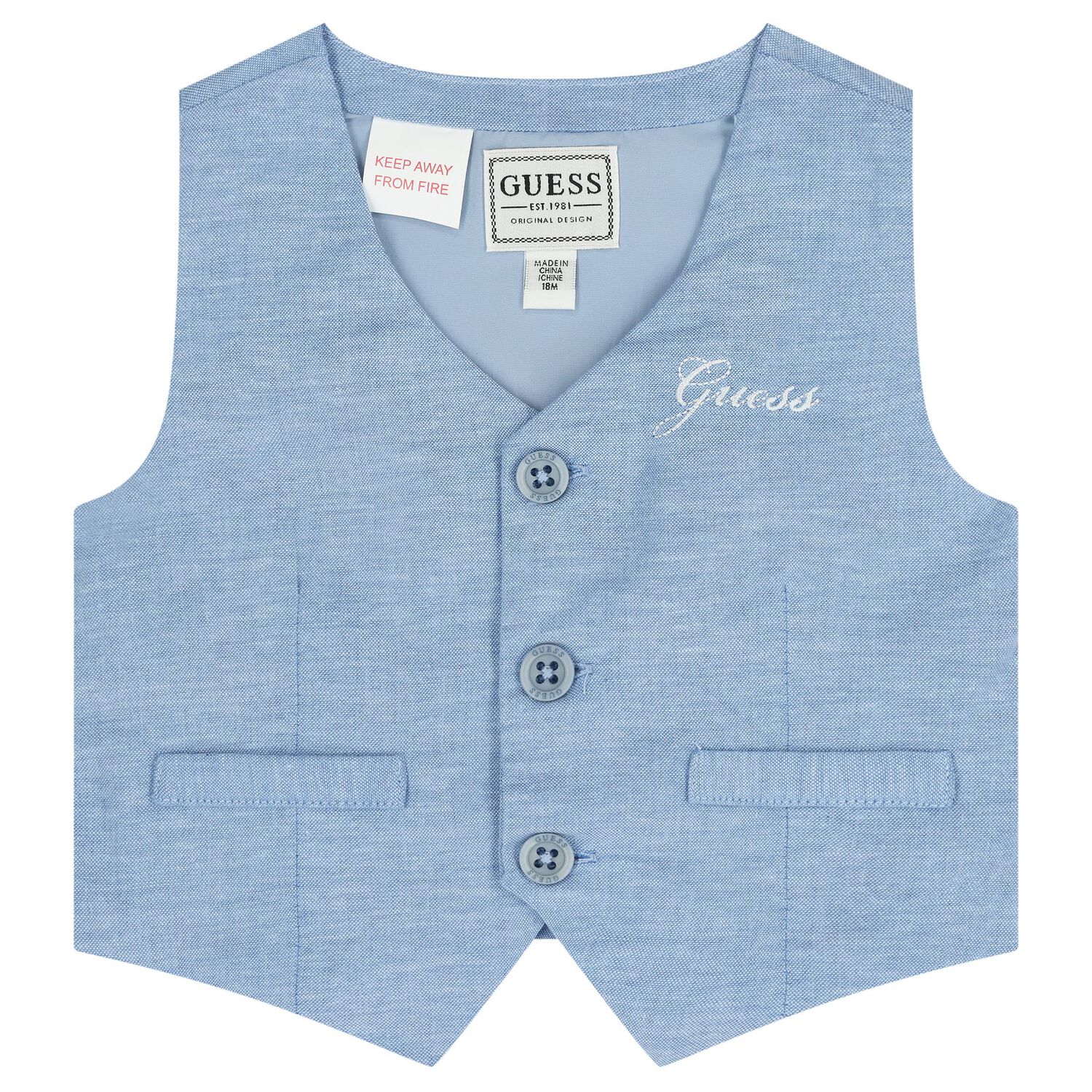 Baby Boys Blue & White Shorts Set, 2, hi-res