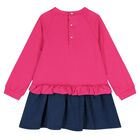 Girls Pink & Blue Heart Dress Set, 1, hi-res