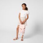 حقيبة ظهر قماشية باللون الوردي للبنات, 1, hi-res