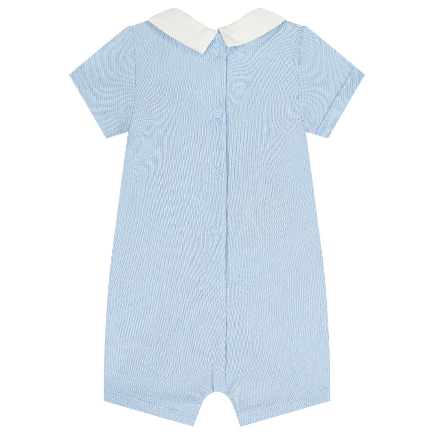 Baby Boys White & Blue Rompers ( 2-Pack ), 2, hi-res