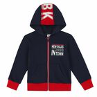 Boys Navy Blue & Red Tracksuit, 1, hi-res