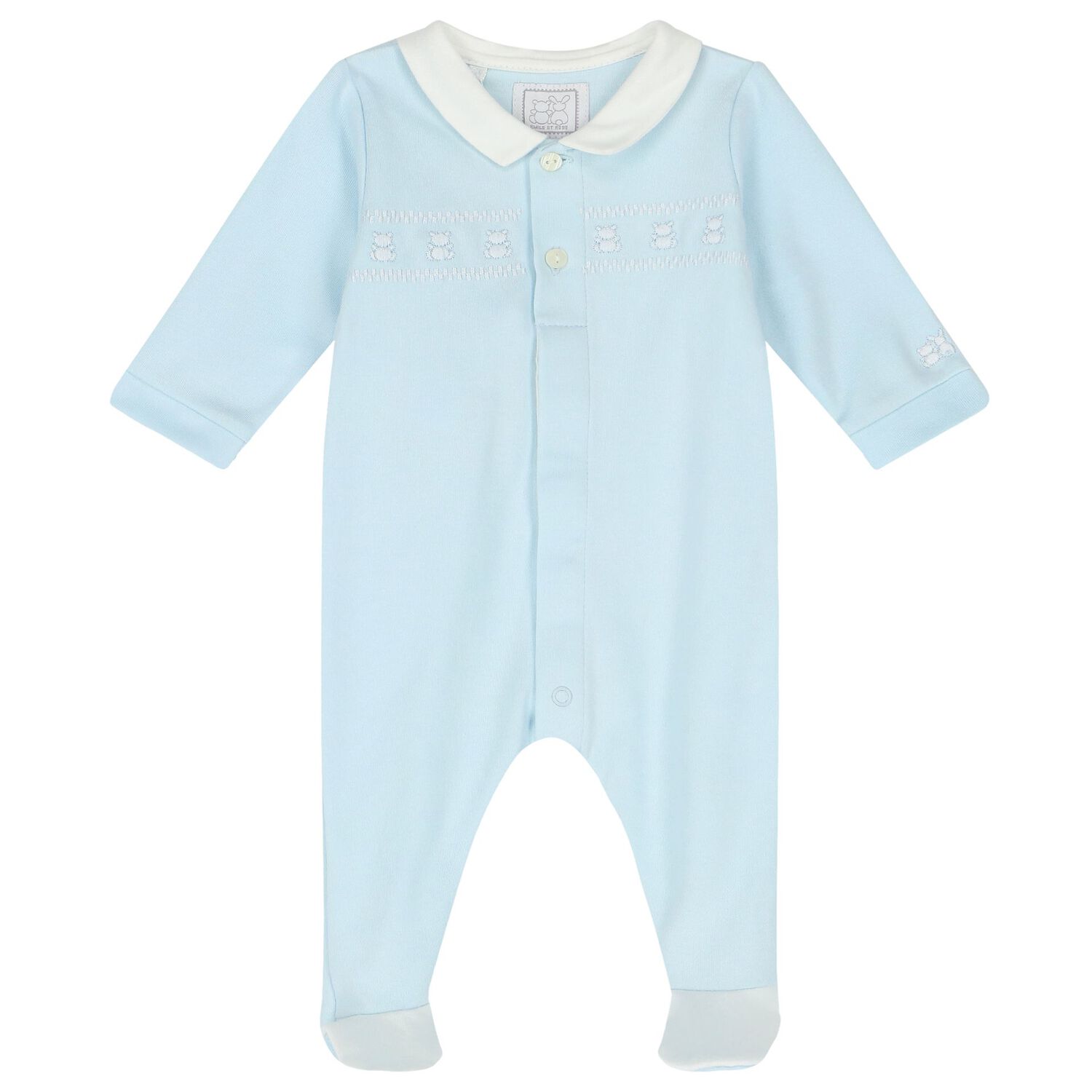 Baby Boys Blue Babygrow Set, 1, hi-res
