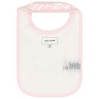 Baby Girls Ivory & Pink Logo Babygrow Gift Set, 1, hi-res