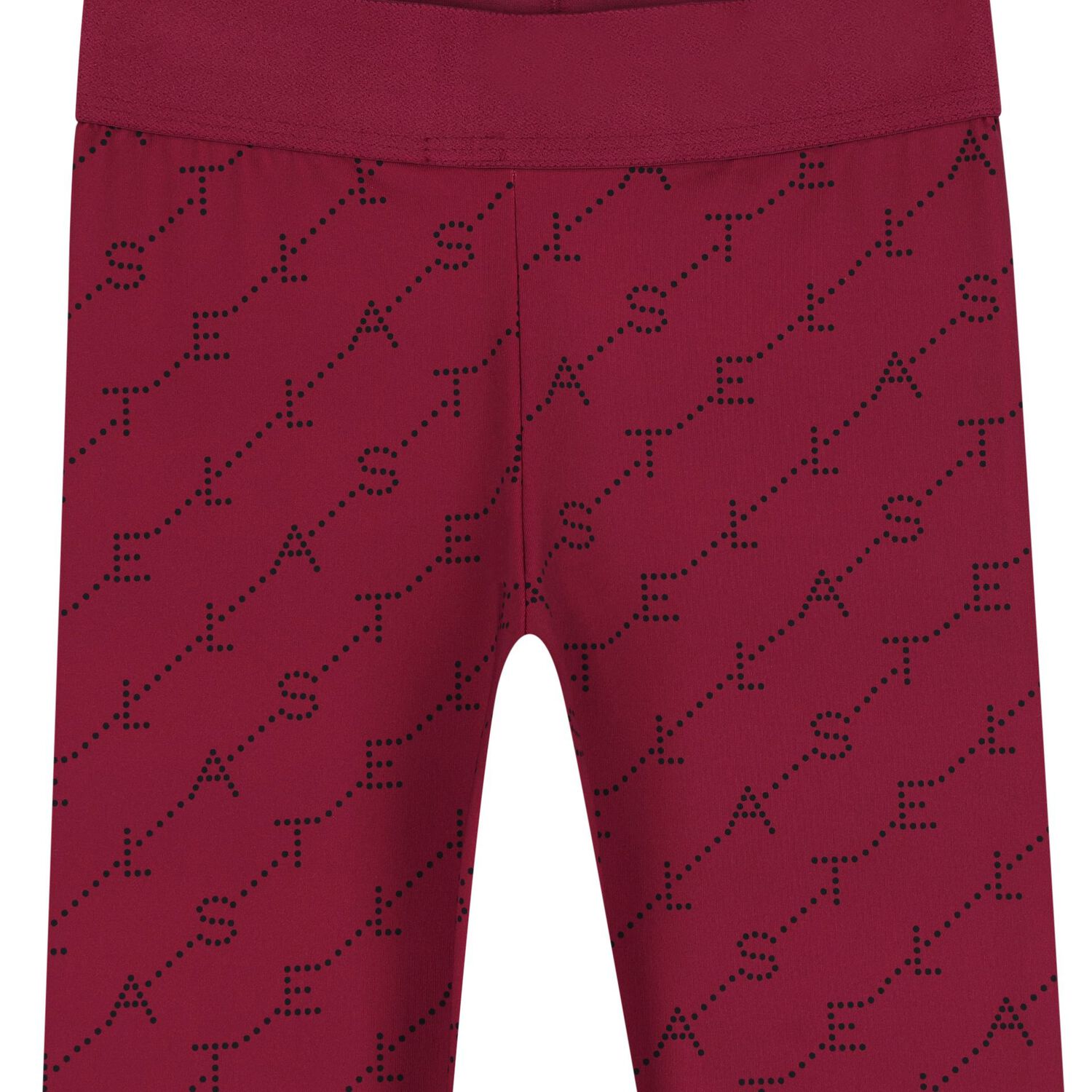 Girls Burgundy Logo Leggings, 1, hi-res