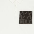 Boys Ivory Logo Polo Shirt, 1, hi-res
