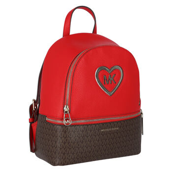 Girls Red Logo Backpack