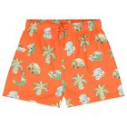 Boys Orange Swim Shorts, 1, hi-res