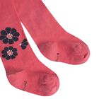 Girls Pink Logo Flower Tights, 1, hi-res