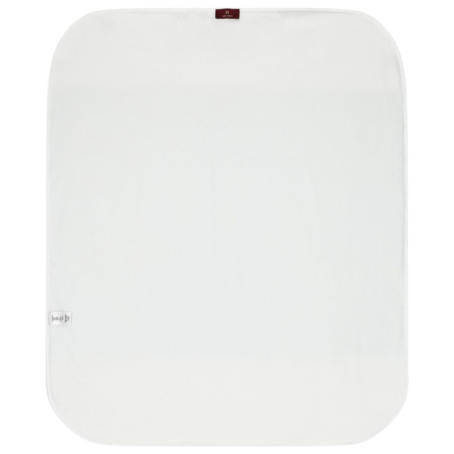 Baby Boys White & Navy Logo Blanket, 1, hi-res