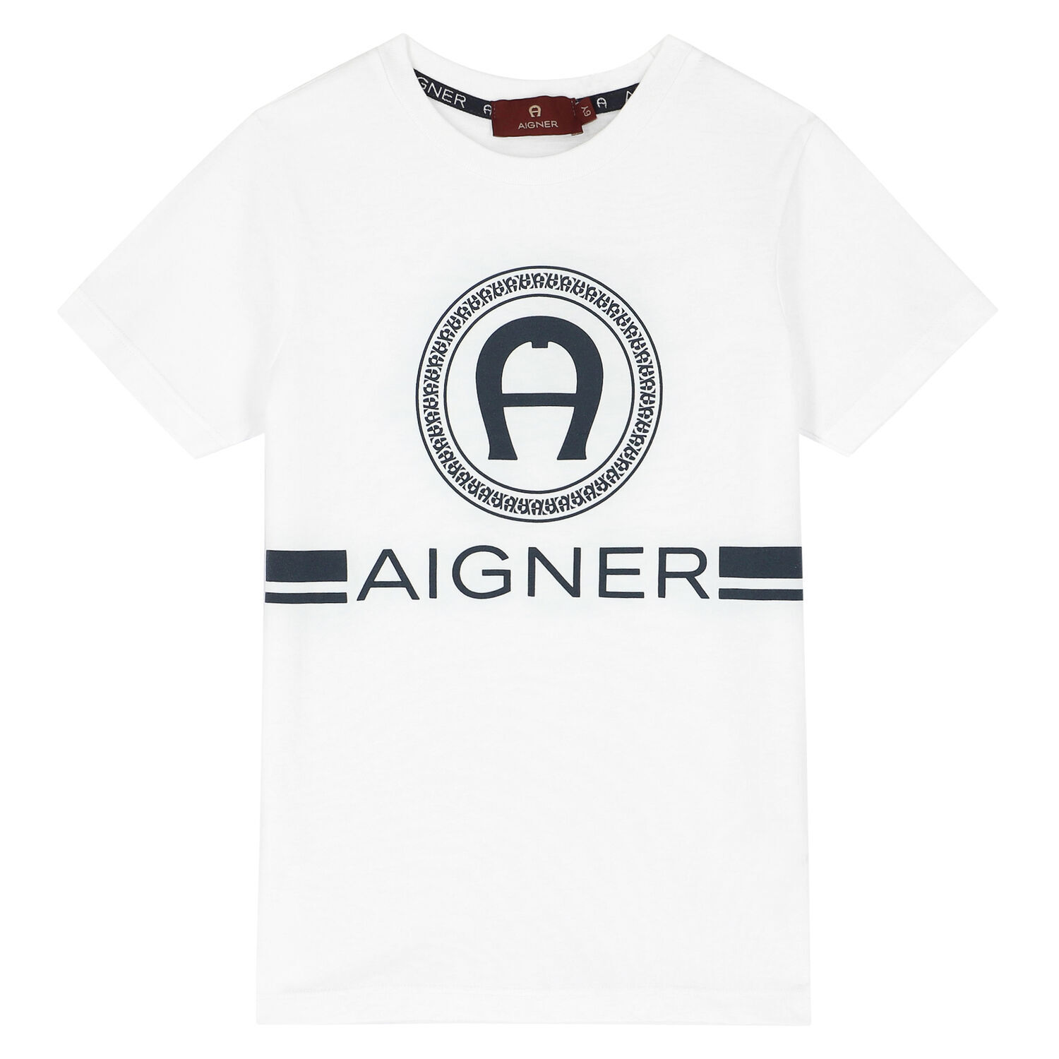 تيشيرت بالشعار باللون الأبيض للأولاد, 1, hi-res image number null