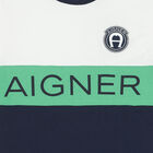 Boys White & Navy Logo T-Shirt, 1, hi-res