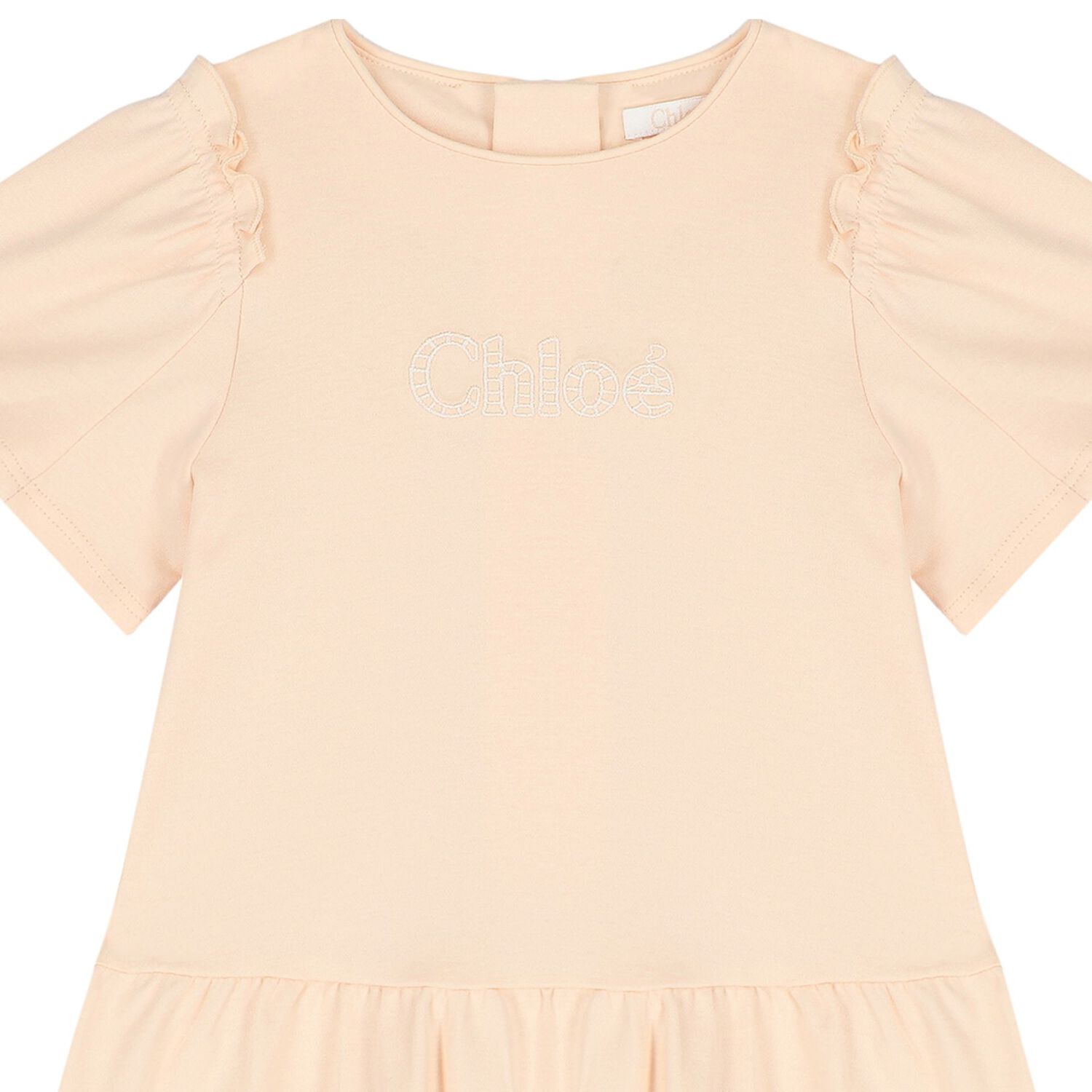 Younger Girls Pink Logo Dress, 1, hi-res