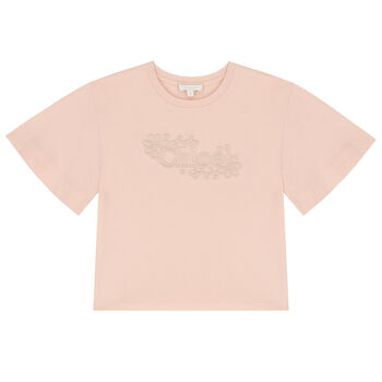 Girls Pink Logo T-Shirt