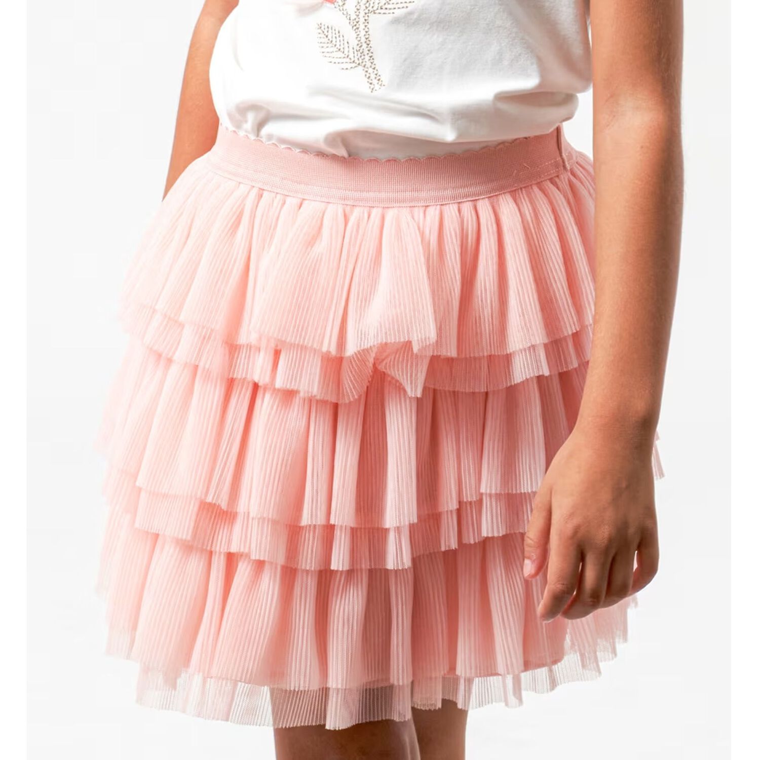 Girls Pink Tulle Skirt, 1, hi-res image number null