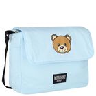 Blue Teddy Bear Baby Changing Bag, 4, hi-res
