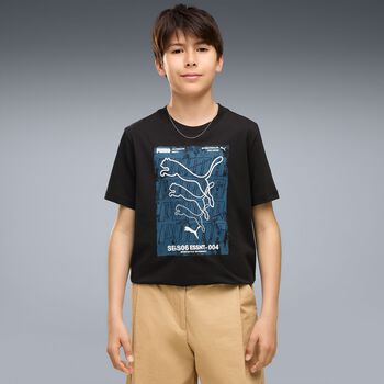 Boys Black Logo T-Shirt