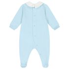 Blue Teddy Bear Logo Babygrow, 2, hi-res