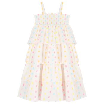 Girls Ivory layered  Dress