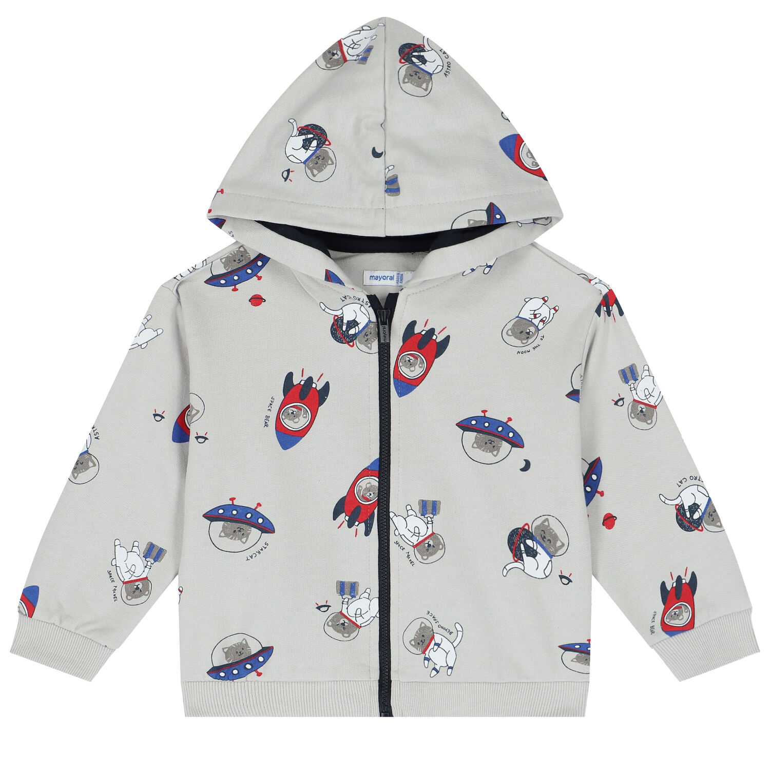 بدلة رياضية أولاد 3 قطع باللون الابيض والرمادى والكحلى, 1, hi-res