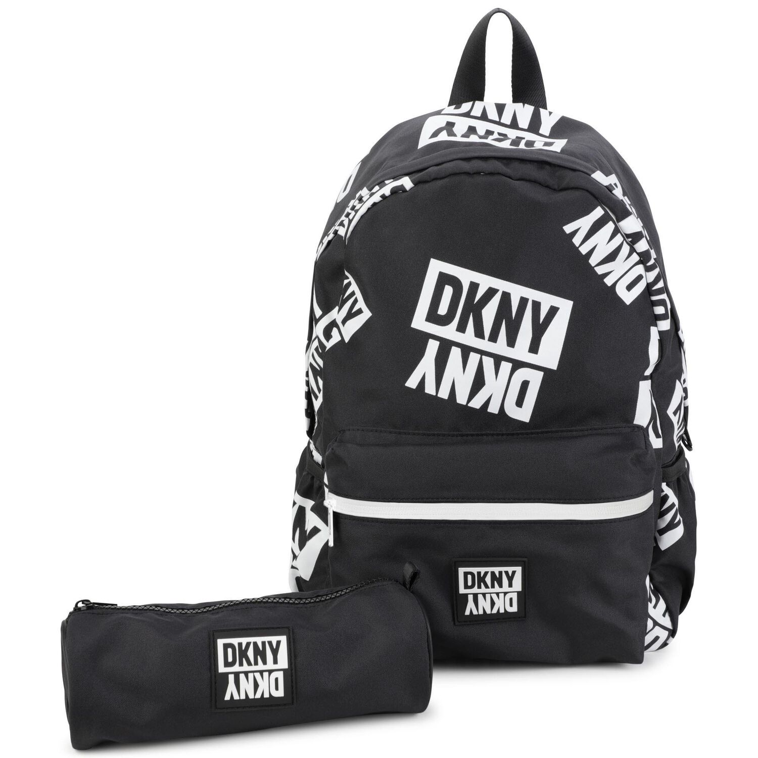 Black & White Logo Backpack, 1, hi-res