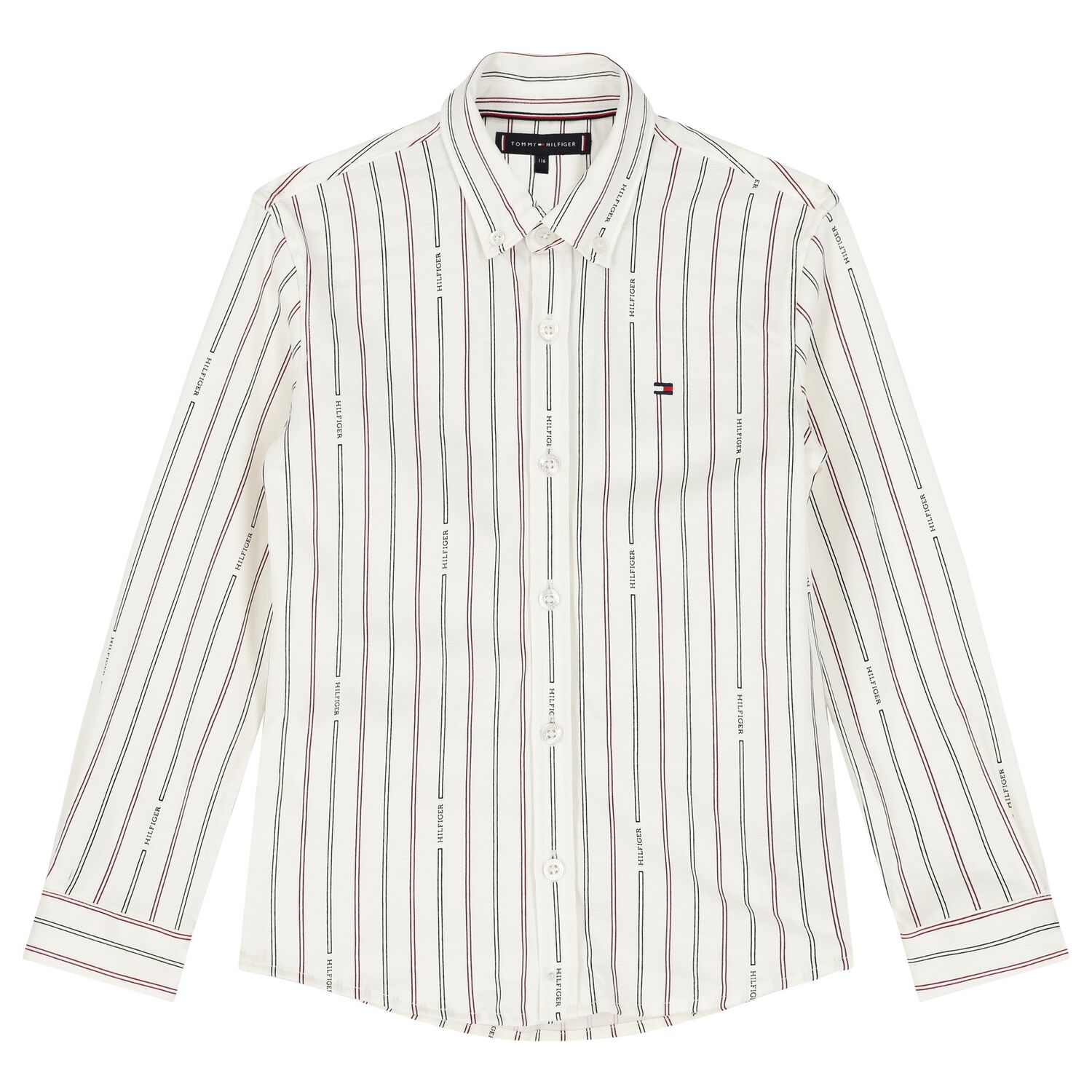 Boys Ivory Logo Shirt, 1, hi-res