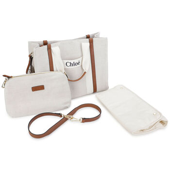 Ivory Logo Baby Changing Bag