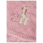 Baby Girls Pink Faux Fur Blanket, 1, hi-res