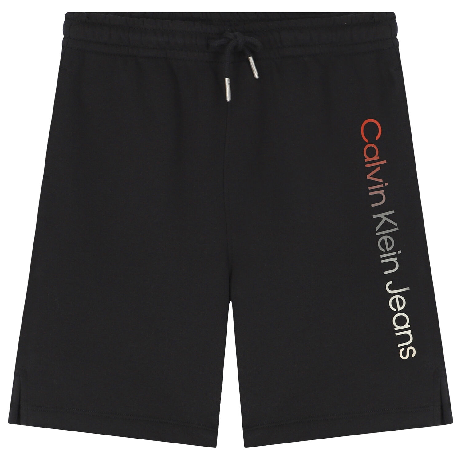 Boys Black Logo Shorts, 1, hi-res