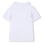 Baby Boys White Logo Polo Shirt, 1, hi-res
