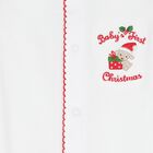 White Christmas Babygrow, 1, hi-res
