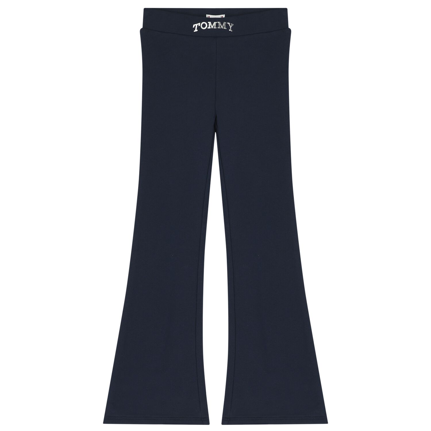 Girls Navy Blue Logo Leggings, 1, hi-res