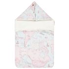 Baby Girls Pink & Blue Geo Map Baby Nest, 1, hi-res