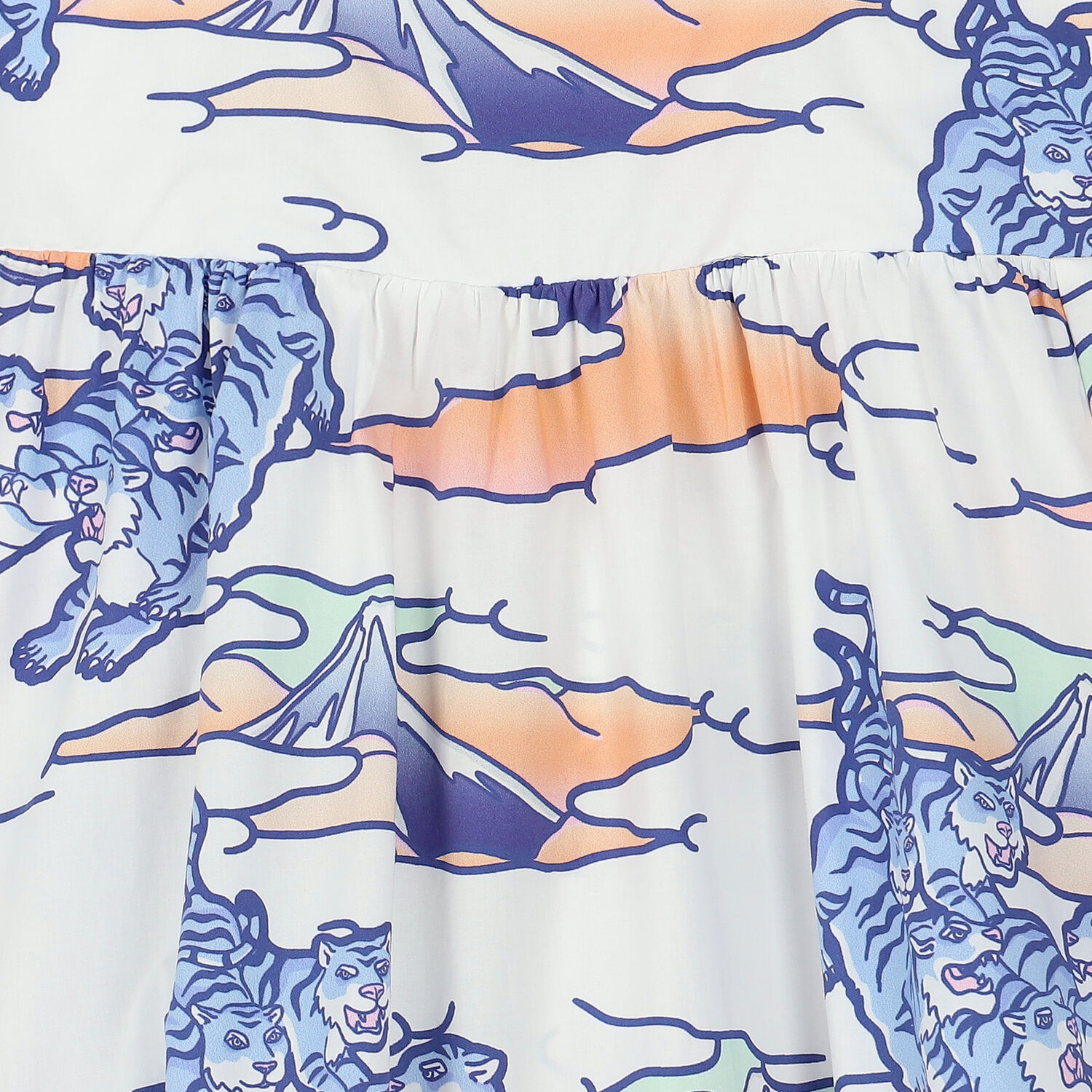 فستان قطن بوبلين بالشعار باللون الابيض, 1, hi-res