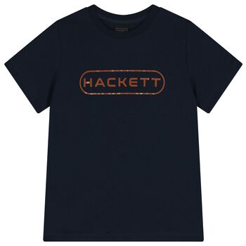 Hackett London تيشيرت بالشعار باللون الكحلي للأولاد, 1 تيشيرت بالشعار باللون الكحلي للأولاد