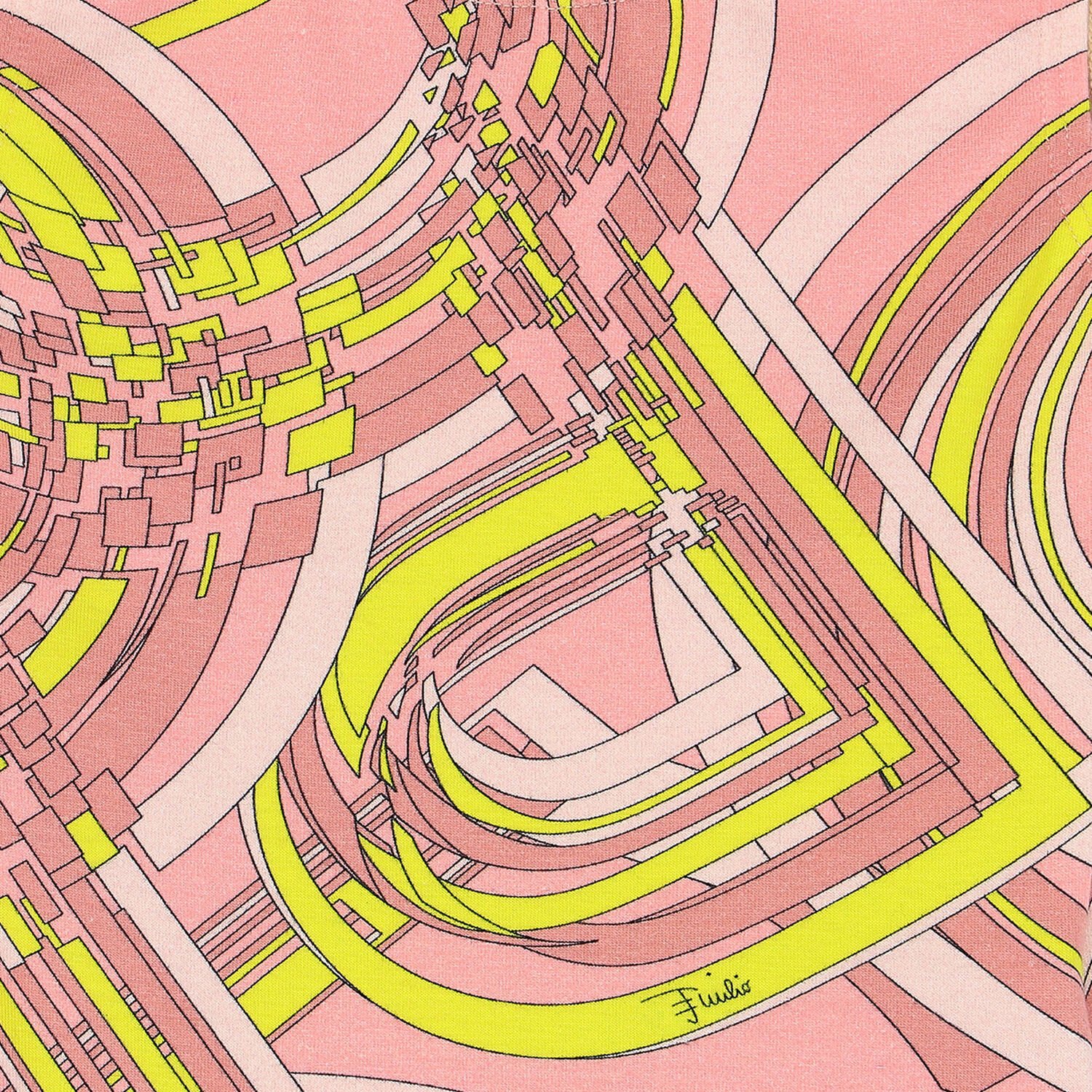 مايوه مطبع باللون الوردي والأصفر , 1, hi-res