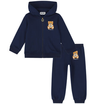 Navy Teddy Logo Tracksuit