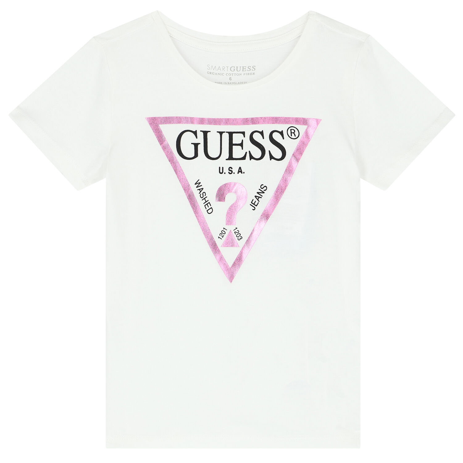 Girls White Logo T-Shirt, 1, hi-res image number null