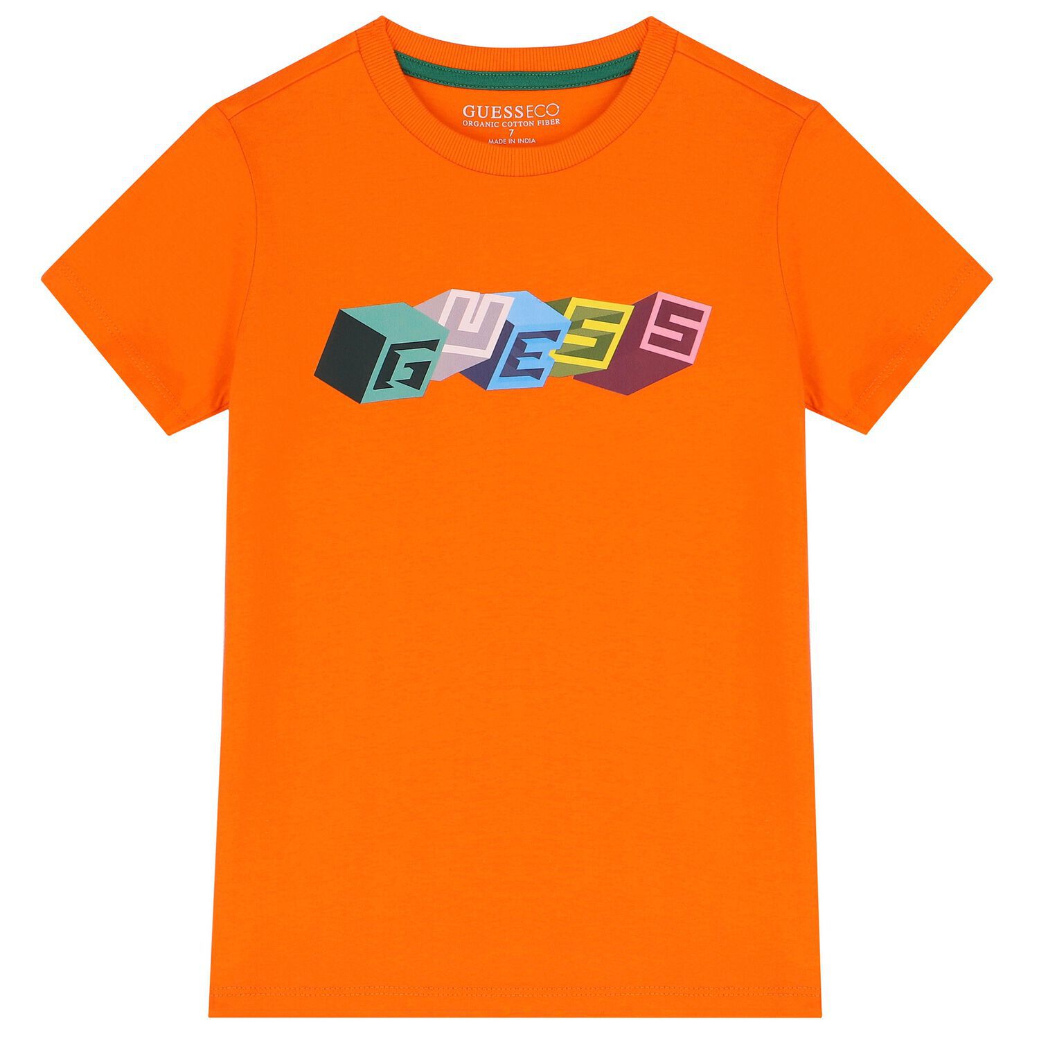 Boys Orange Logo T-Shirt, 1, hi-res