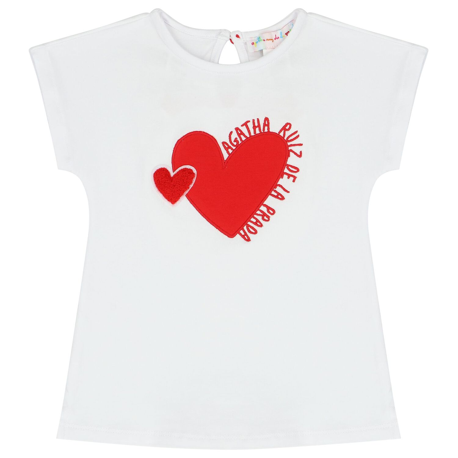 طقم بنات ليغنز بطبعة باللون الأبيض والأحمر, 1, hi-res