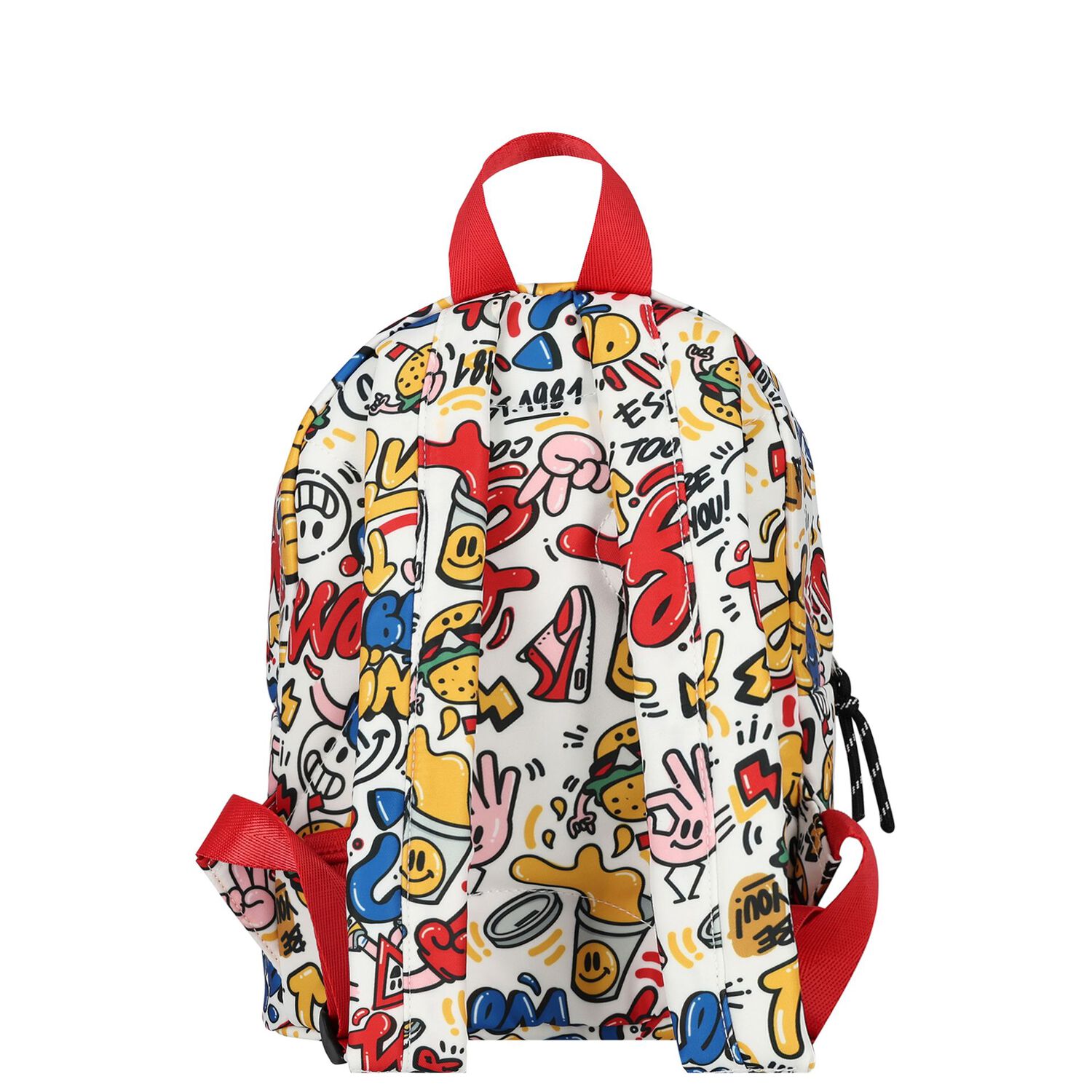 حقيبة ظهر أولاد بشعار باللون الابيض, 2, hi-res image number null