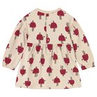 Younger Girls Beige Mushroom Dress, 2, hi-res