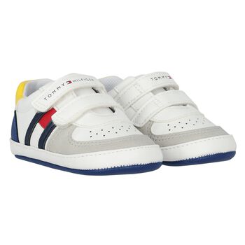 Baby Boys White Leather Pre Walker Shoes