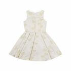 Older Girls Gold Brocade Dress, 1, hi-res